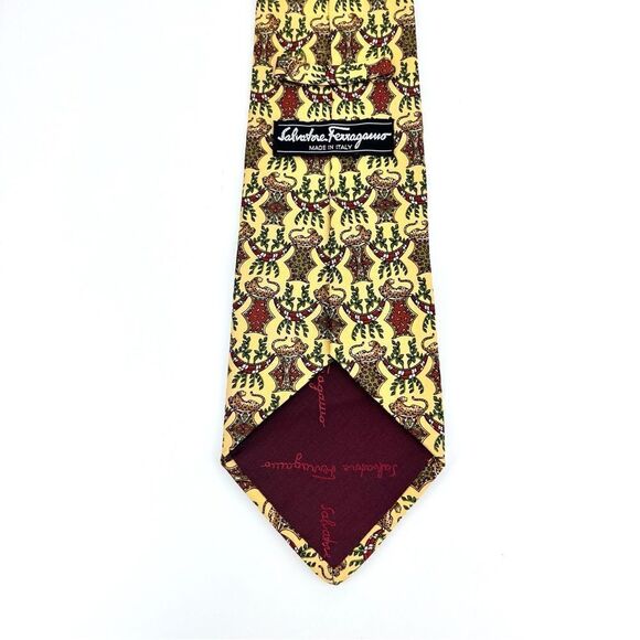 Salvatore Ferragamo Silk Tie Leopard Design - Picture 6 of 7